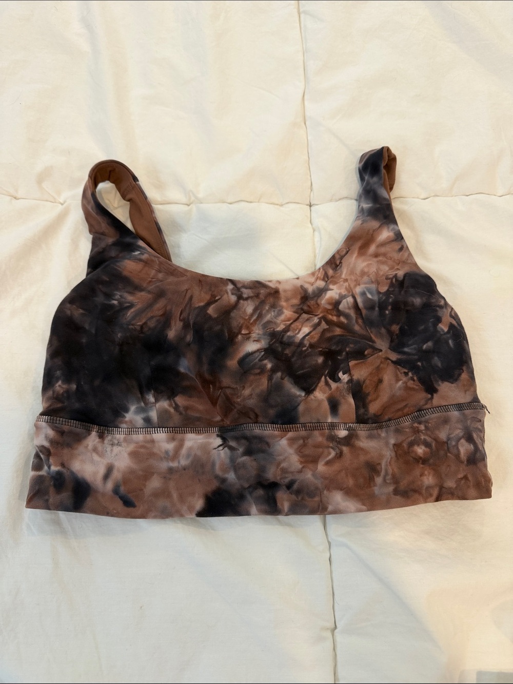 lululemon athletica Brown and Black Tie-Dye align sports bra